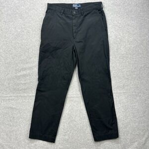 Vintage Polo Ralph Lauren Prospect Pant Mens 34x30 Black Chino Classic Retro Y2K